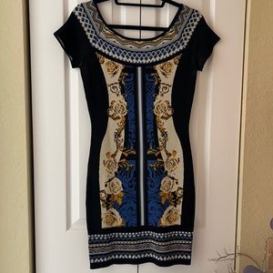 Baroque Printed sheath dress